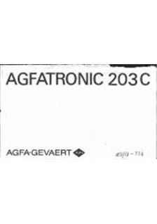 Agfa Agfatronic 203 C manual. Camera Instructions.